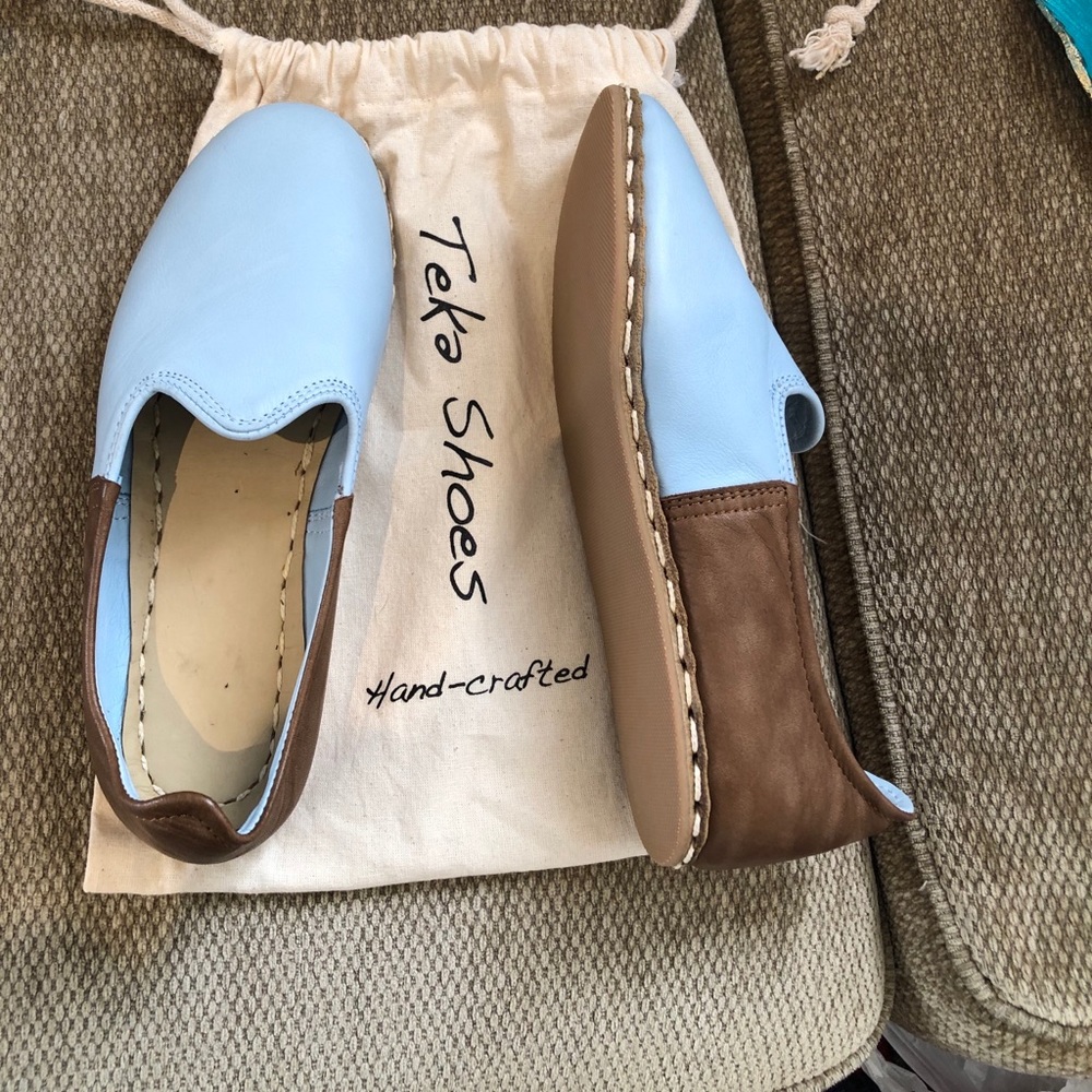 Hand-crafted Turkish leather shoes, never worn.